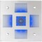 Sea-Dog Square LED Mirror Light w/On/Off Dimmer - White &amp; Blue 401840-3 - alternate 3